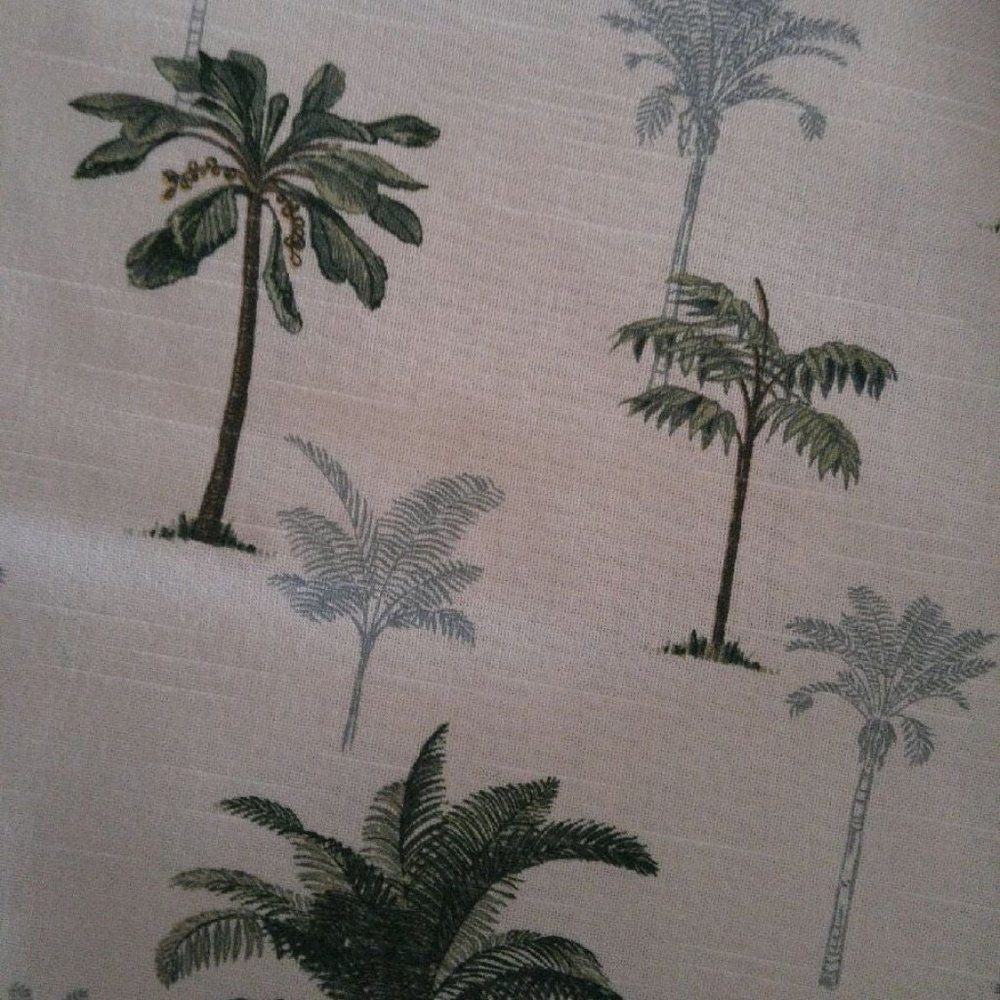 Palm tree upholstery fabric